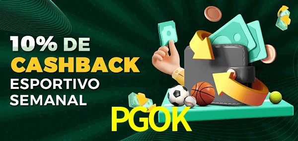 10% de bônus de cashback na PGOK
