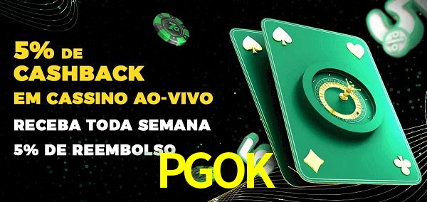 Promoções do cassino ao Vivo PGOK